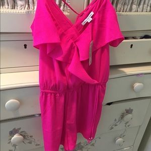 Hot pink romper