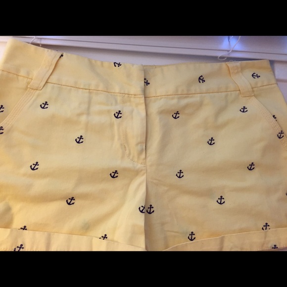 J. Crew yellow shorts