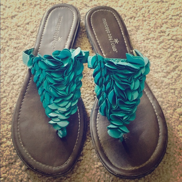 Blue/Green Sandals