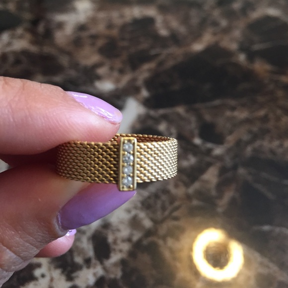 Tiffany & co gold mesh ring - Picture 2 of 3