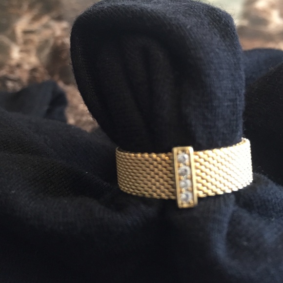 Tiffany & co gold mesh ring - Picture 3 of 3