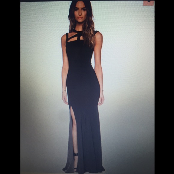 Foyt V Black Gown by Jay Godfrey