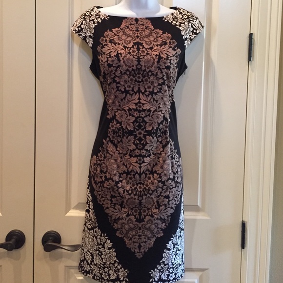 London Times print dress sz 6