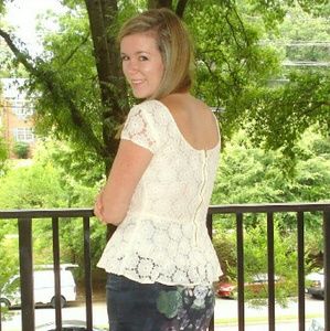 Xhilaration Tops - Lace peplum top Xhilaration Tops - Lace peplum top