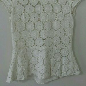 Xhilaration Tops - Lace peplum top Xhilaration Tops - Lace peplum top