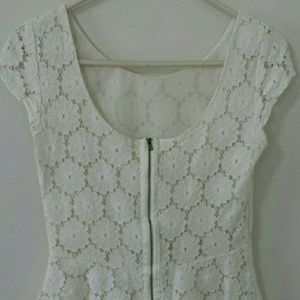 Xhilaration Tops - Lace peplum top Xhilaration Tops - Lace peplum top