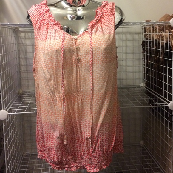 Ombré pink banded top
