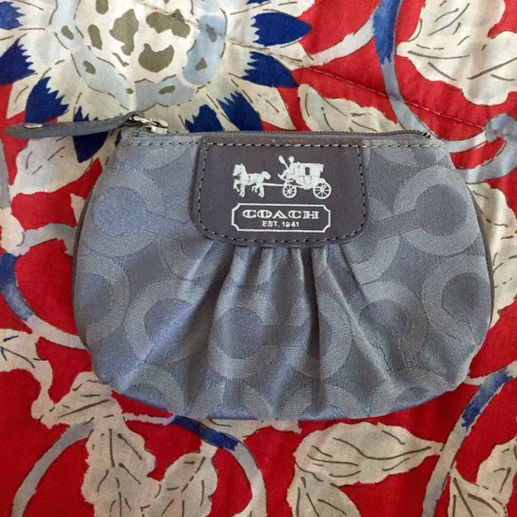 Grey Coach Clutch Wallet/Coin Purse