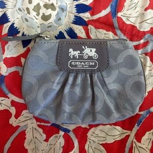 Grey Coach Clutch Wallet/Coin Purse