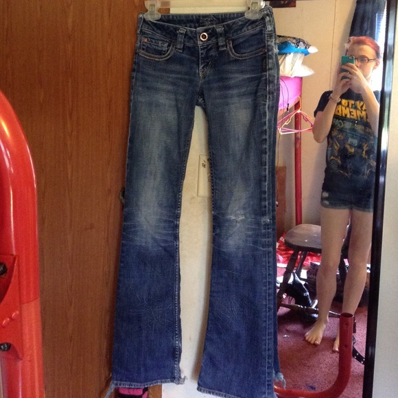 Silver boot cut jeans - Picture 2 of 3