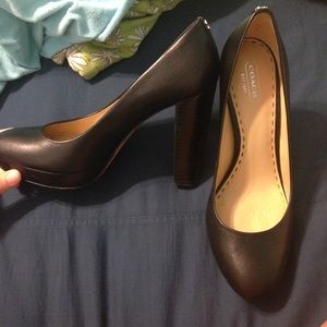 COACH TONIANNE SMOOTH GLAZE HEELS