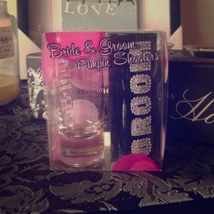 NWT never opened! Bride and Groom shot glasses