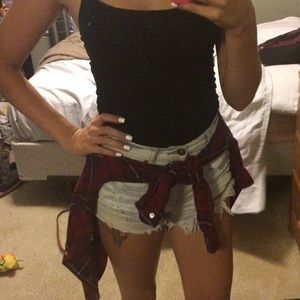 Forever 21 Jeans - Forever 21 high-waisted denim shorts Forever 21 Jeans - Forever 21 high-waisted denim shorts