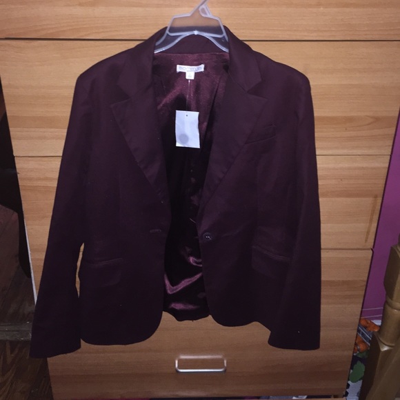 Burgundy blazer