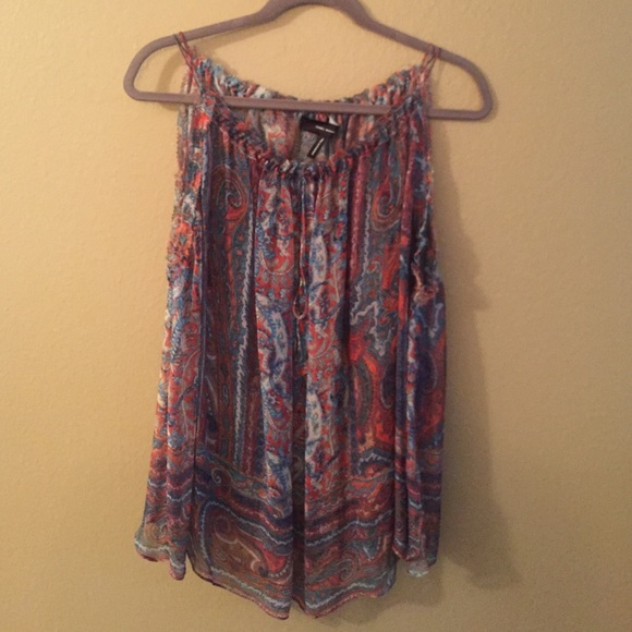 Isabel Marant Multi-Color Peasant Top