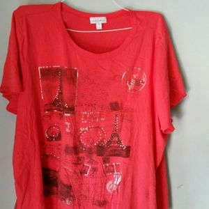 Fashion Bug Paris themed tee shirt