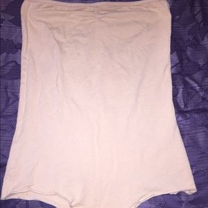 American apparel strapless body suit in nude