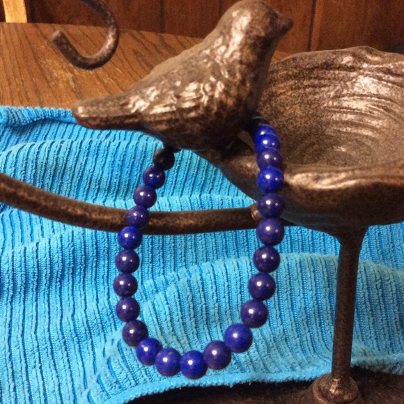 Lapis stretch bracelet