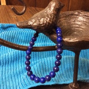 Lapis stretch bracelet
