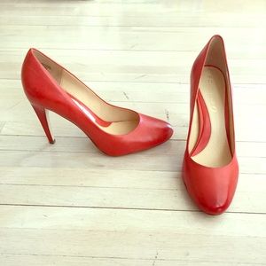 Boutique 9 Red Leather Pumps