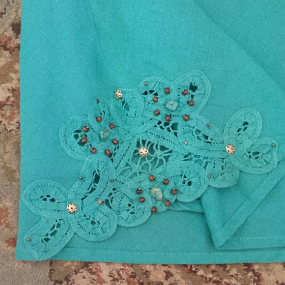 ☆☆SOLD☆☆Turquoise Halter Top - Picture 3 of 4