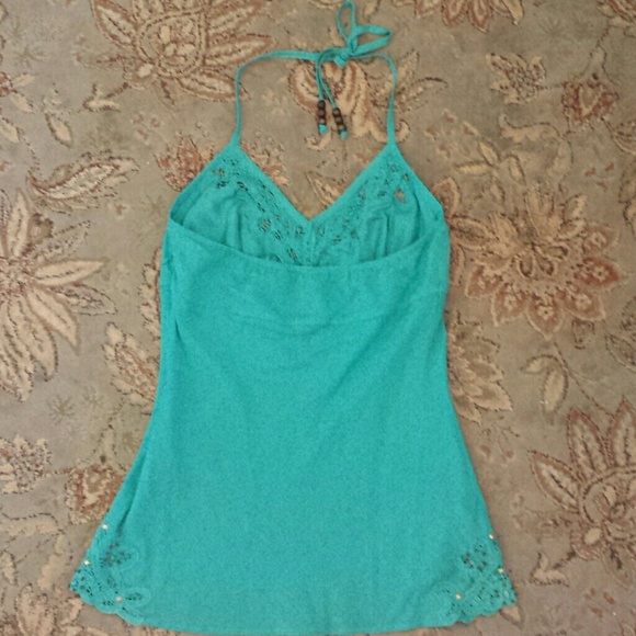 ☆☆SOLD☆☆Turquoise Halter Top - Picture 4 of 4