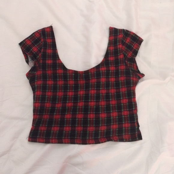 Plaid Crop Top