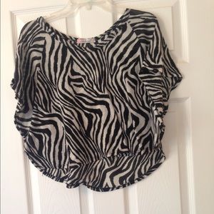 Zebra print top