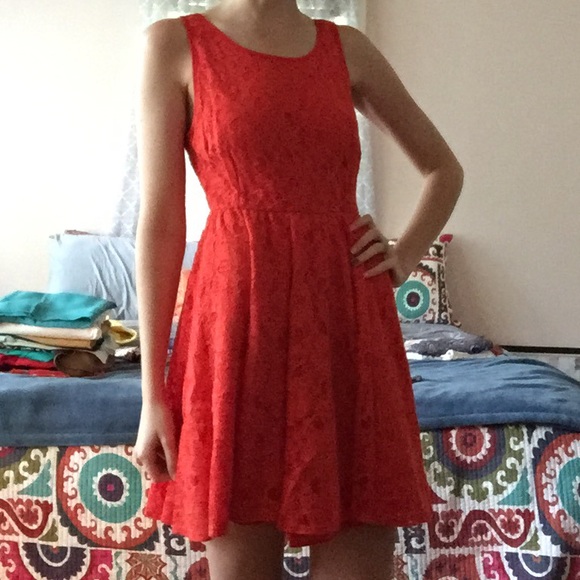 Bright Orange Summer Dress Size L