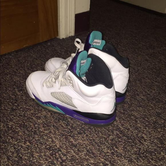 Jordan Shoes - Grape 5s.