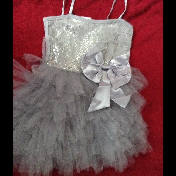 Silver little girls dresse