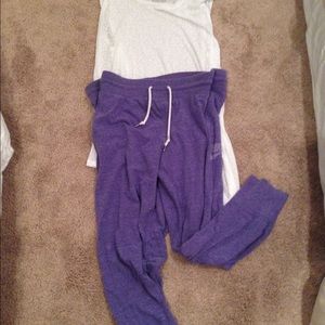 Xl Nike knit pants and workout top