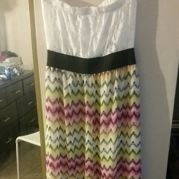 High-low Hem Spring Strapless Dress