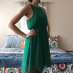 Francesca's Collection Green Summer Dress Size M
