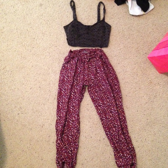 ***American eagle printed pants