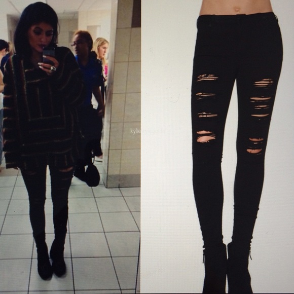 Kendall and Kylie High Rise Skinny Jeans