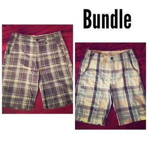 2 men's AE longer length shorts. 31/32.