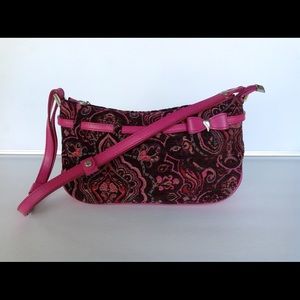 Lancaster Paris Pink Purse with a beautiful print
