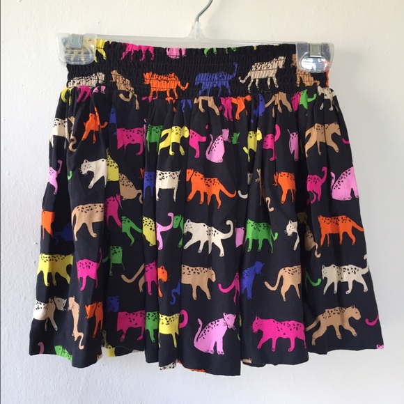 H&M animal print skirt