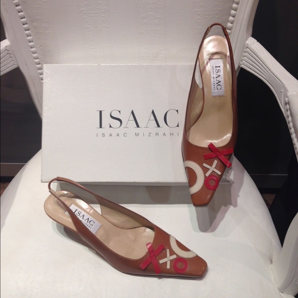 New Isaac Mizrahi tic tac toe sling back sz 6B. - Picture 1 of 3