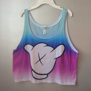 Ombré crop FRESHTOP💚💙