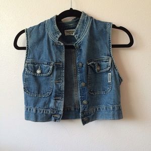 vintage denim vest