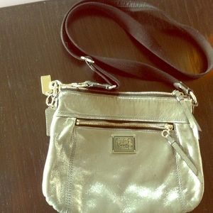 Coach metallic satchel