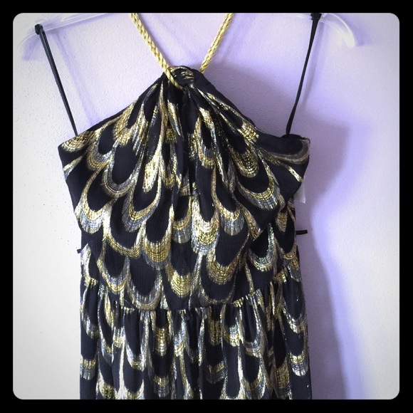 Trina Turk Dresses & Skirts - Trina Turk  gold embroidered dress size 12