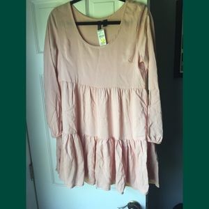 full tilt babydoll blush bohemian dress