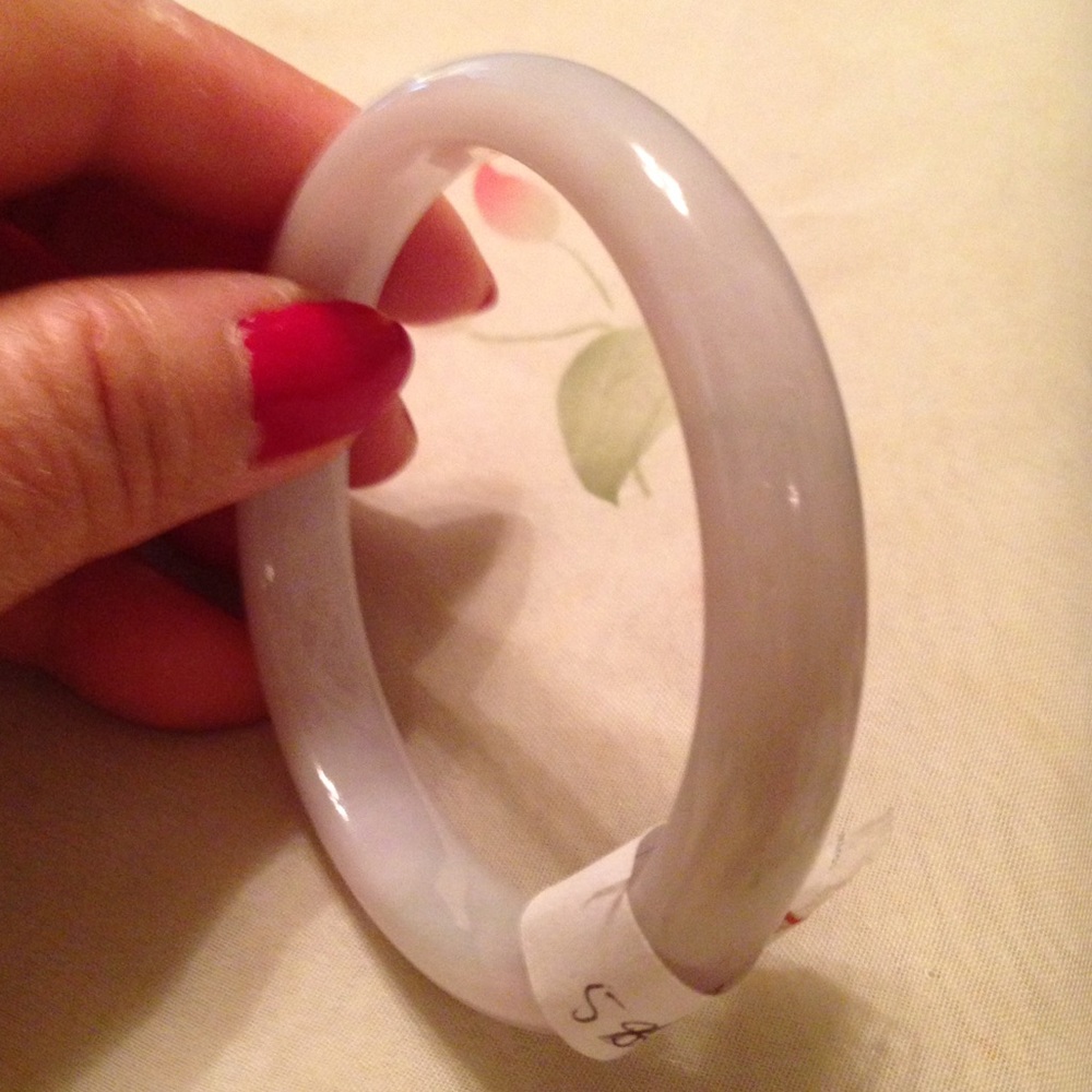 🌹This lucky purple  bangle  is real Jade🌹 - Picture 2 of 4