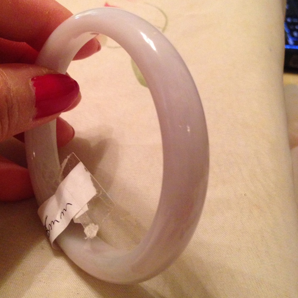 🌹This lucky purple  bangle  is real Jade🌹 - Picture 4 of 4
