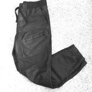 💻Black Leather SweatPants💻