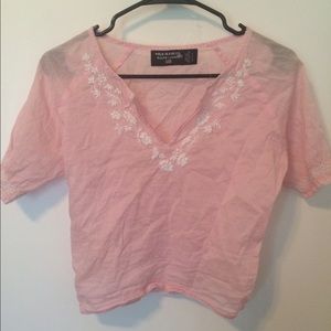 Pink cotton top