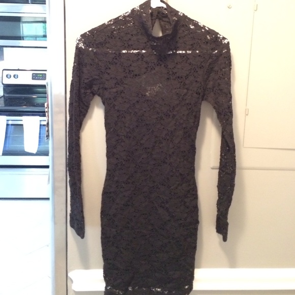LACE BODY CON DRESS